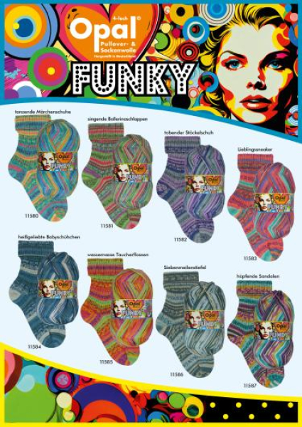 Opal Funky -  Sockenwolle 4fach